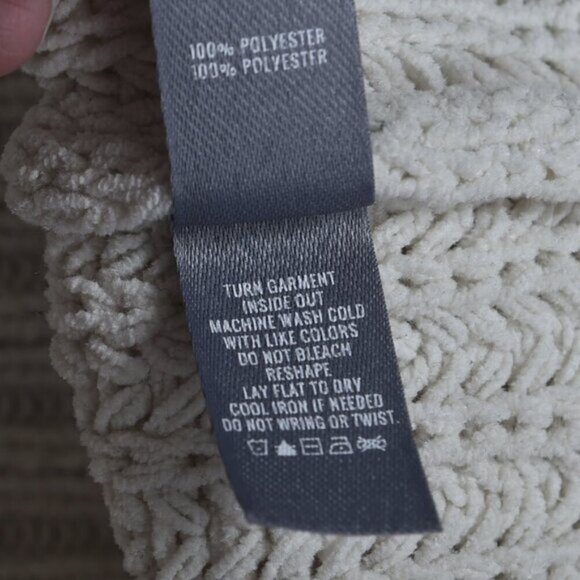 Aerie Chenille Oversized Turtleneck Sweater Cream Beige Size XS - Picture 9 of 12